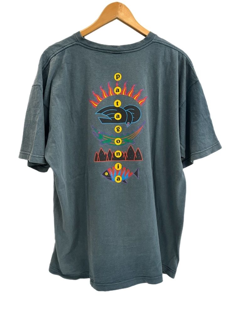 90s patagonia パタゴニア 雪なし tシャツ 絶滅危惧種USA M パタゴニア PATAGONIA 90s Vintage ヴィンテージ 雪なしタグ USA製