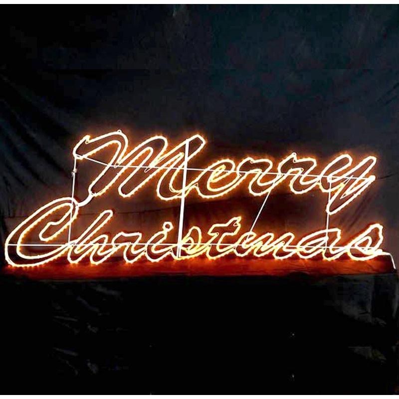 コロナ産業 メリークリスマスチューブライト 黄色LED イルミネーション