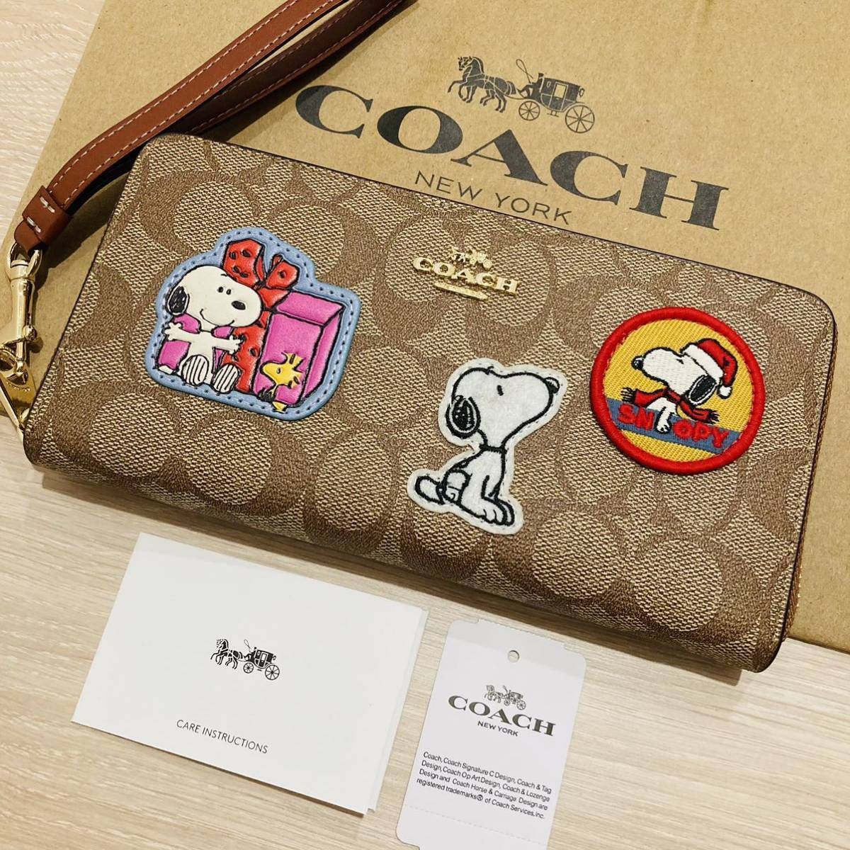 クリアランス卸値 COACH X PEANUTS コラボ リストレット