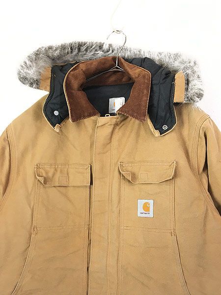 古着 80s USA製 Carhartt パデット ブラウン ダック トラディショナル