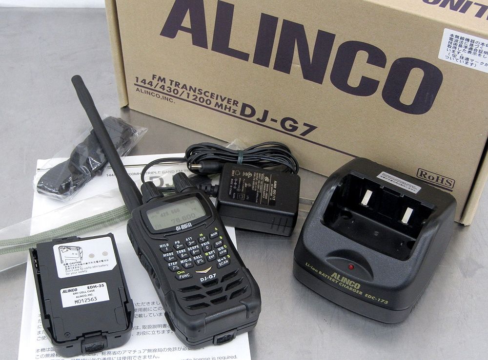 ALINCO アルインコ アマチュア無線機 DJ-G7 144|430|1200MHz ハンディトランシーバー 5|4.5|1W