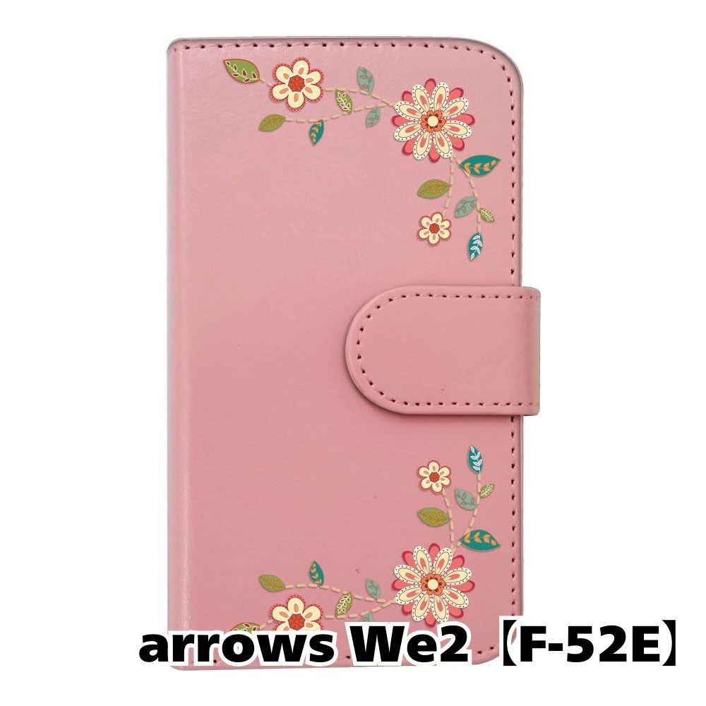 新品未使用】 arrows We2 F-52E 手帳型スマホ ケース 花柄 新品未使用】 arrows We2 F-52E 手帳型スマホ ケース 花柄