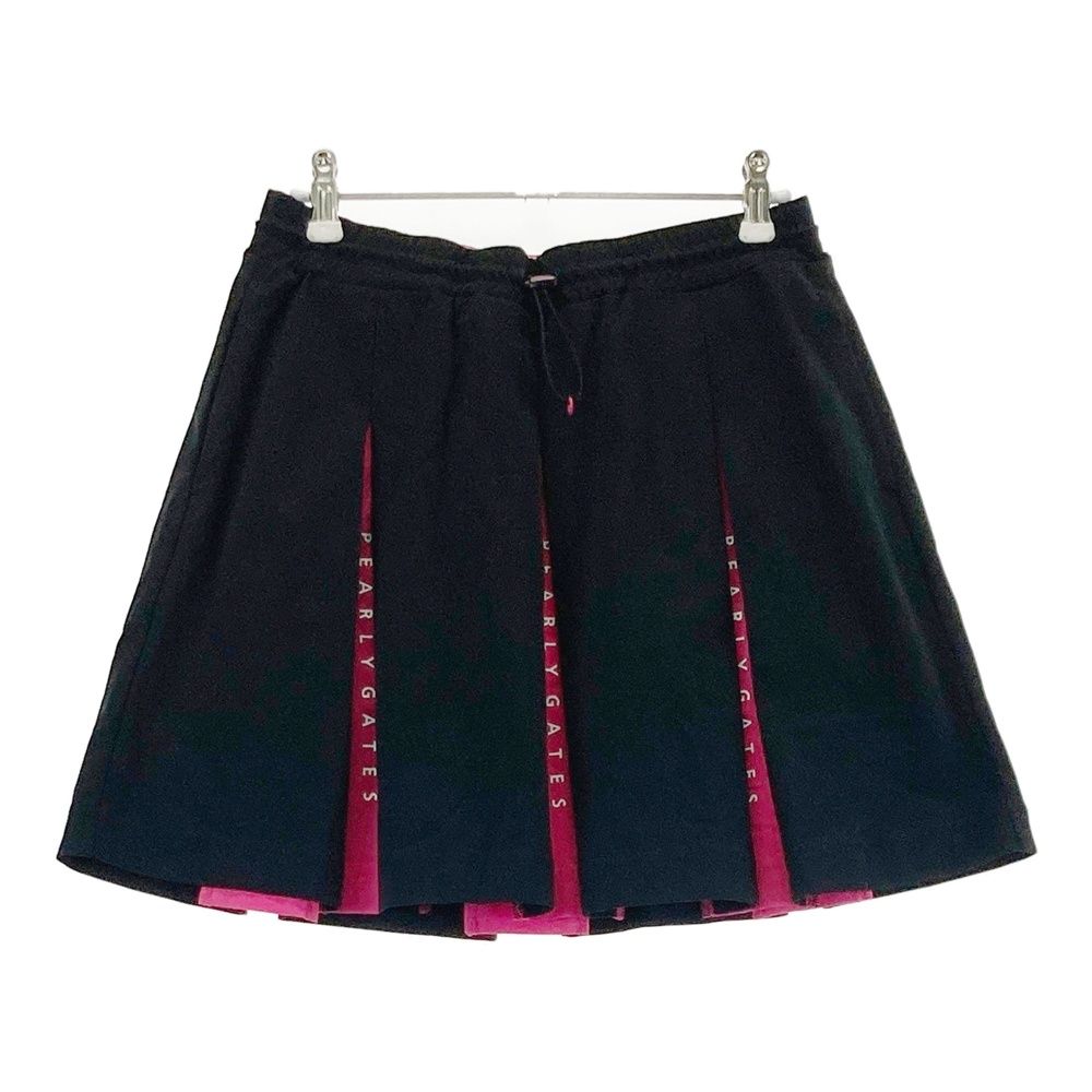 サイズ 1 PEARLY GATES パーリーゲイツ 2025年モデル プリーツスカート ブラック系 240101467079 ゴルフウェア レディース ストスト