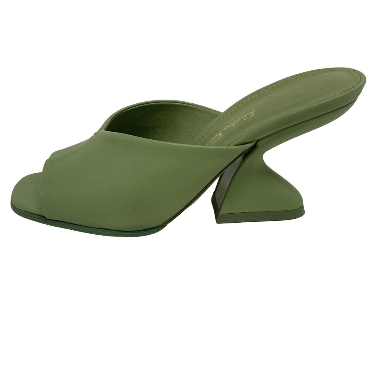 FERRAGAMO SalvatoreFerragamo サルバトーレフェラガモ ミュール S レディース - ライトグリーン アウトソール張替済 レザー