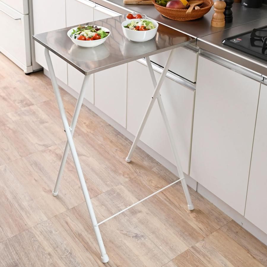 ステンレス製キャスターワゴン 引出し3段 天板有効内寸法幅約70㎝奥行