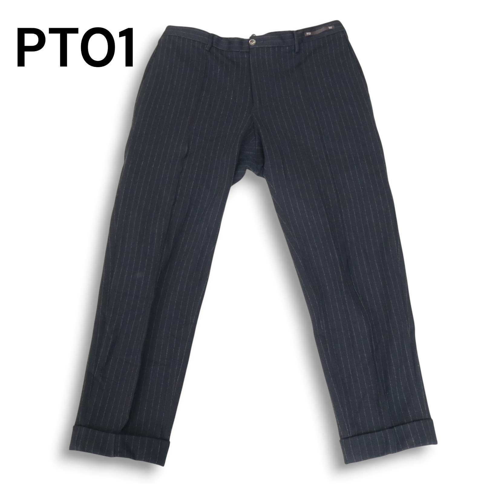 PT01 ピーティーゼロウーノ 秋冬 PREPPY FIT☆ ストレッチ ストライプ