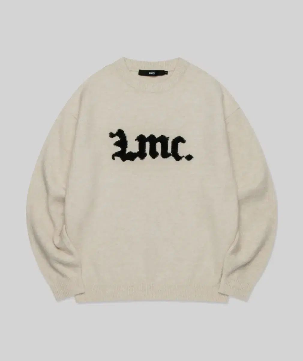 【雷市場（ポンジャン）商品韓国直送】 LMC ゴシック ロゴ ニット セーター クリーム M