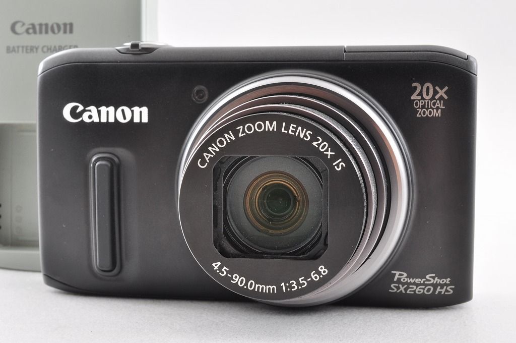 Canon キヤノン PowerShot SX260 HS ブラック 1210万画素 | 光学20倍ズーム | GPS機能搭載 コンパクトデジタルカメラ