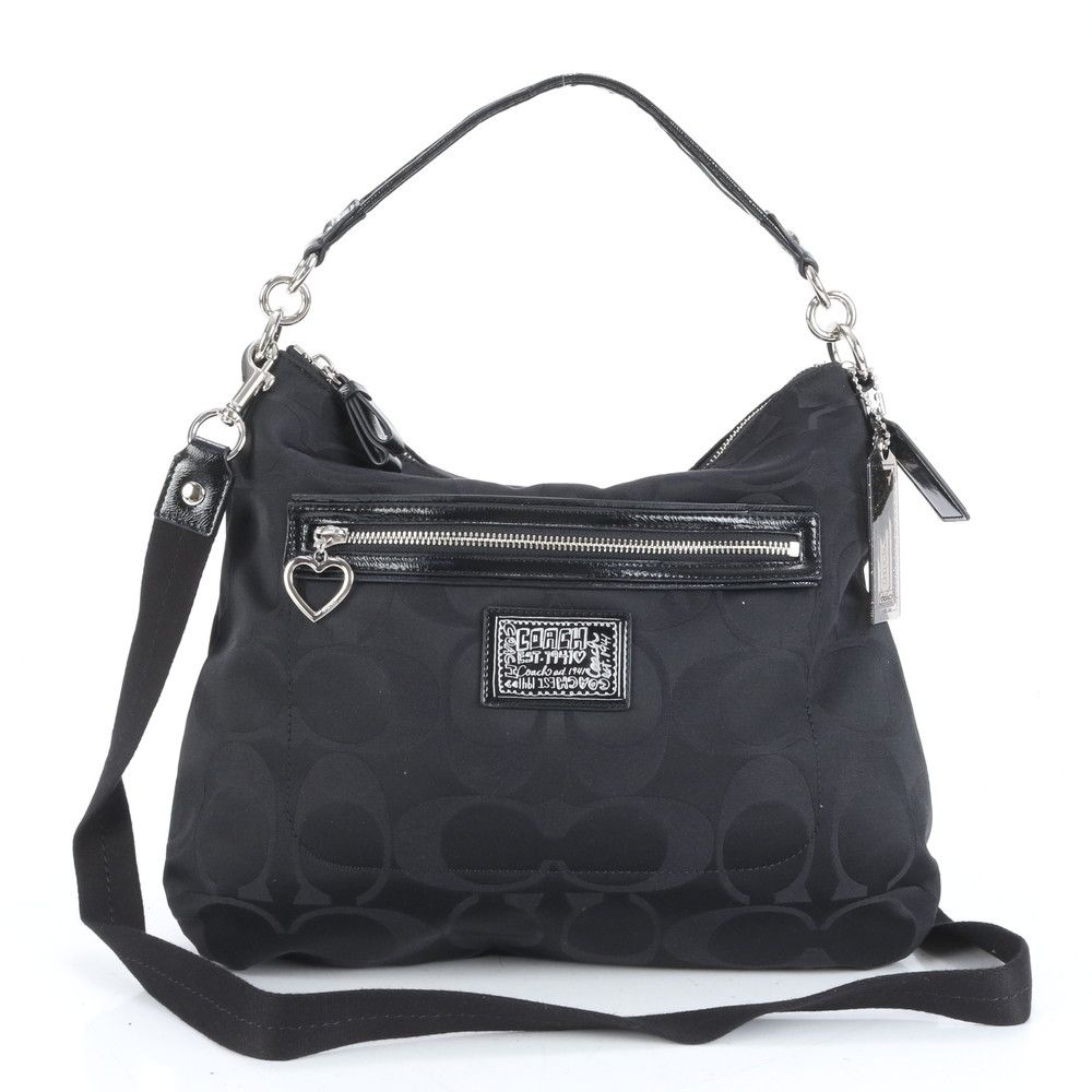 COACH アクセサリーポーチ ハンドバッグ シグネチャー ハート