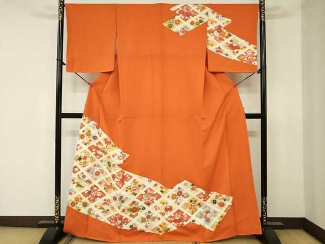 平和屋着物□訪問着 駒刺繍 花菱文 金彩 正絹 逸品 DAAJ8850jm - メルカリ 