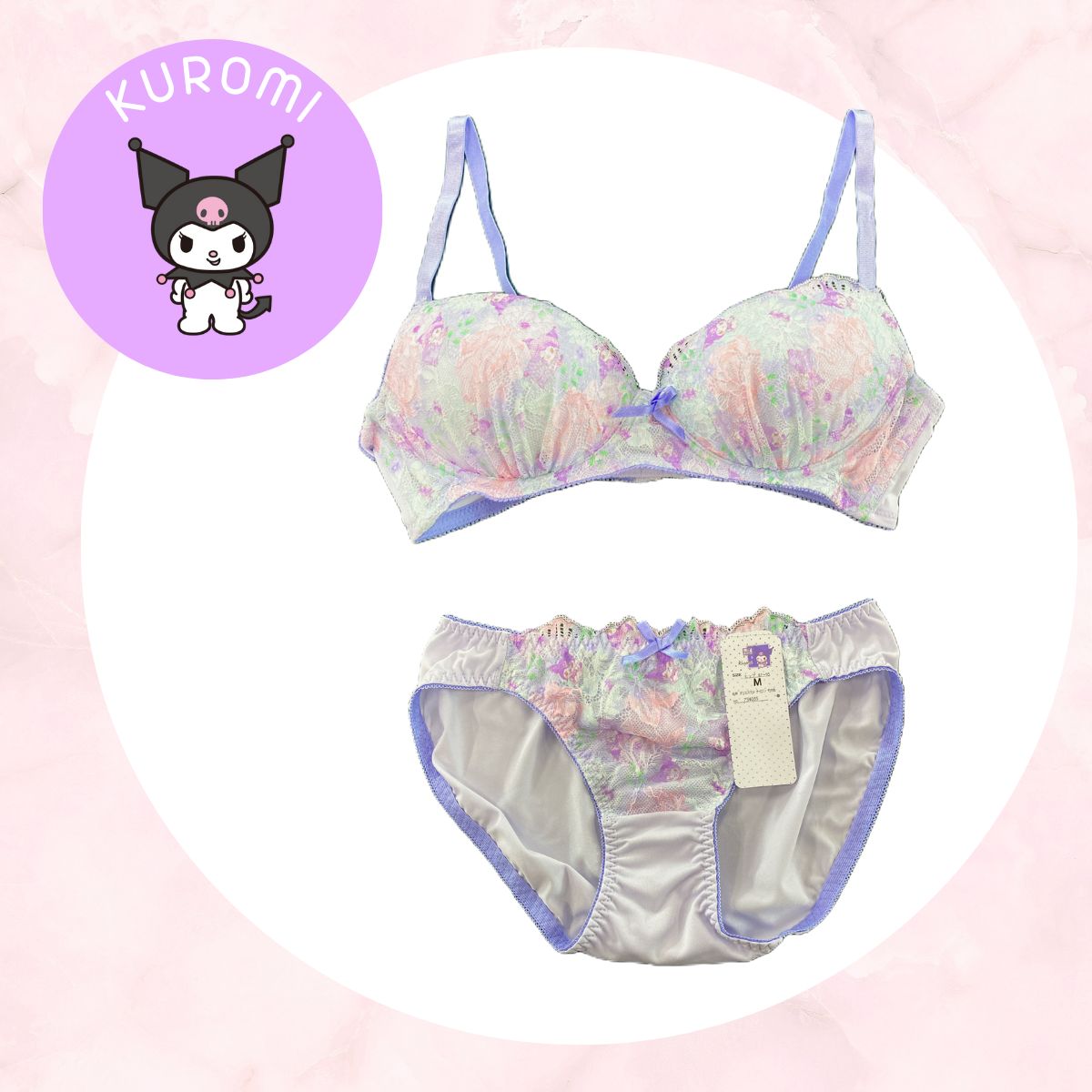 サンリオクロミ量産型地雷系ノンワイヤーブラ＆ショーツLLサイズ