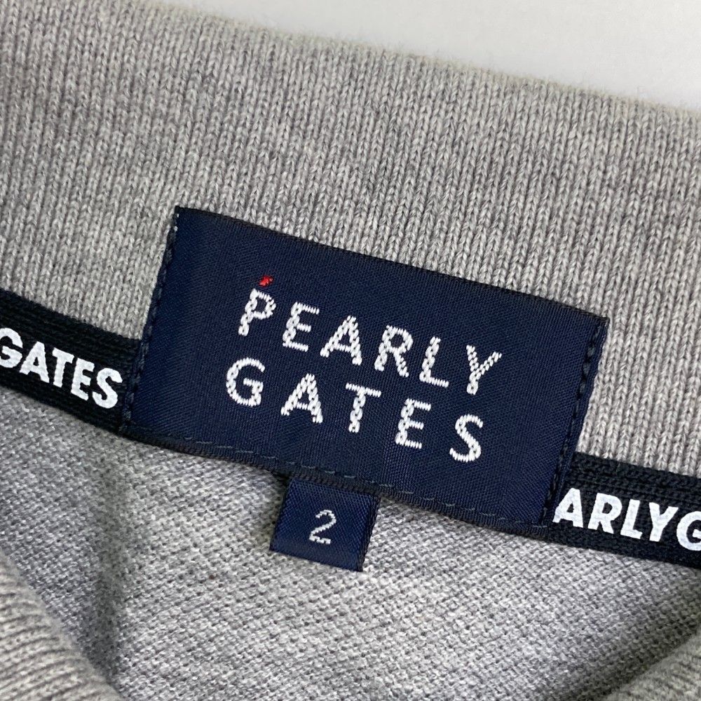 サイズ：2 PEARLY GATES パーリーゲイツ ×Disney 半袖ポロシャツ プーさん グレー系 [240101434214] ゴルフウェア レディース ストスト サイズ：2 PEARLY GATES パーリーゲイツ ×Disney 半袖ポロシャツ