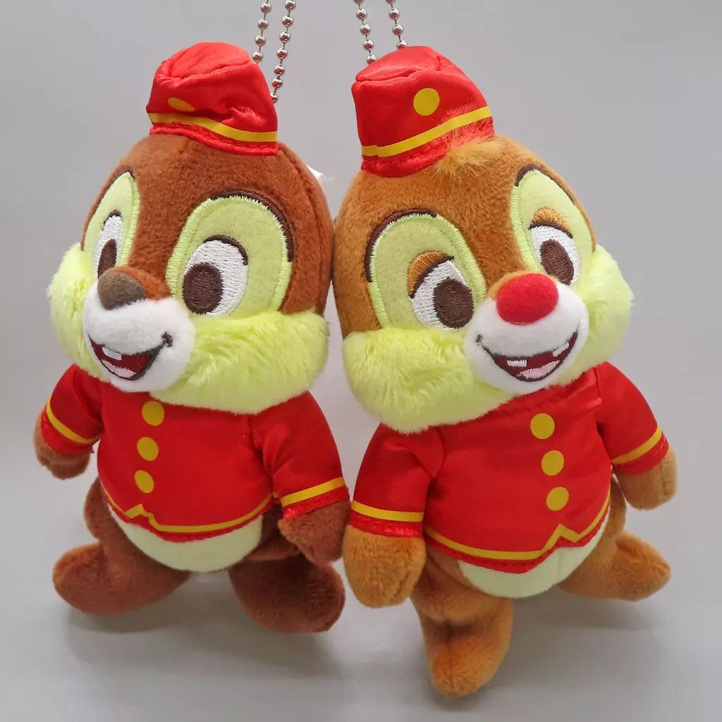 中古】キーホルダー チップ＆デール ぬいぐるみキーホルダー