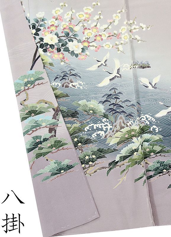 仕立無料 京友禅伝統本工芸加賀五彩手描染