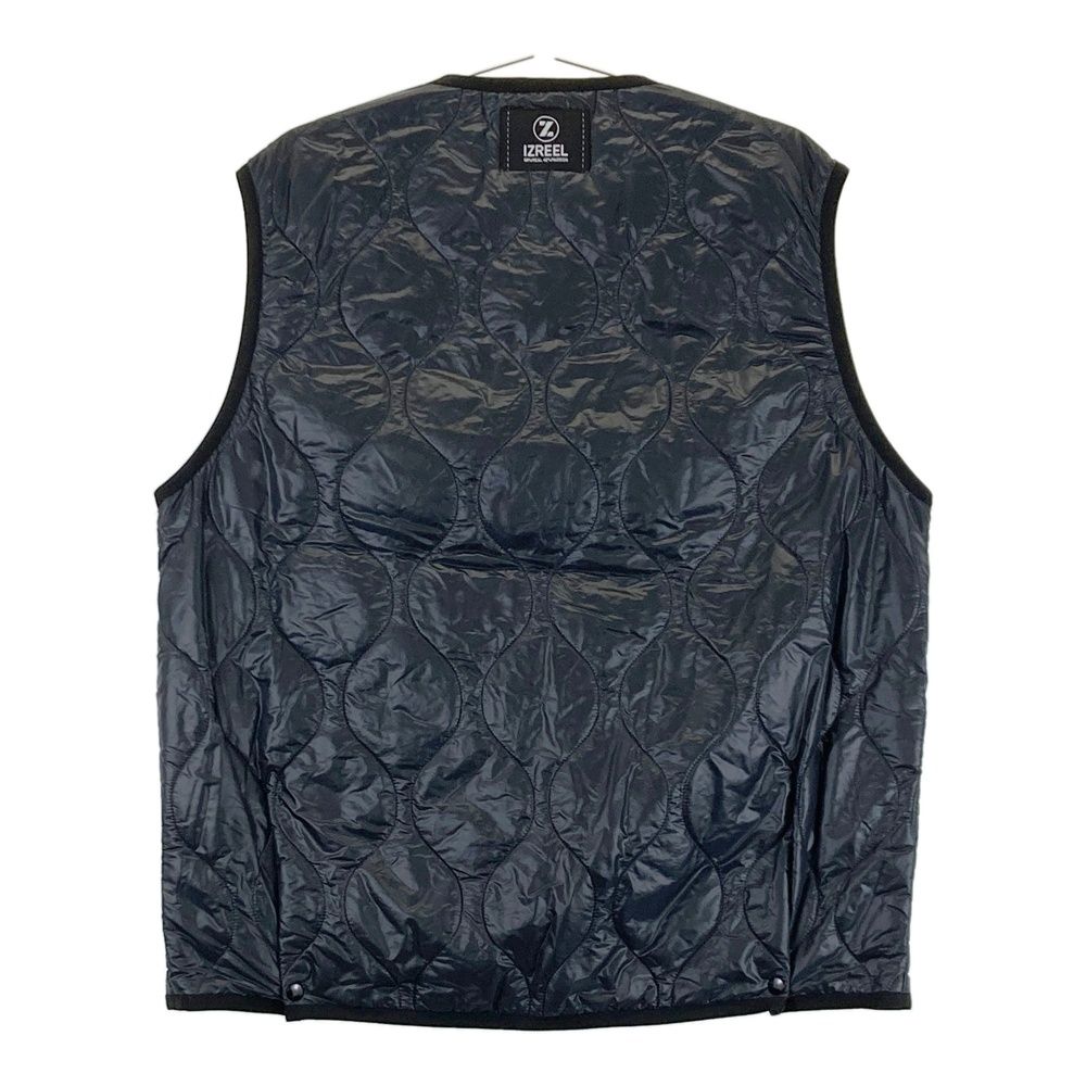 サイズ L IZREEL イズリール 中綿 キルティングベスト ブラック系 240101461628 ゴルフウェア メンズ ストスト