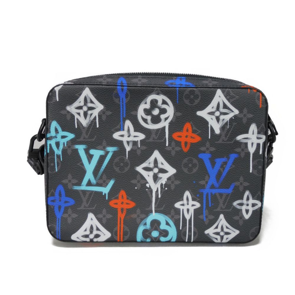 LOUIS VUITTON ルイ・ヴィトン トリオ メッセンジャー LVロゴ スプレー 