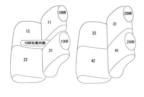 Clazzio クラッツィオ シートカバー L ライン ワゴンR スマイル MX81S R3 9～ ES-6048 BRIGHTFACE_UK