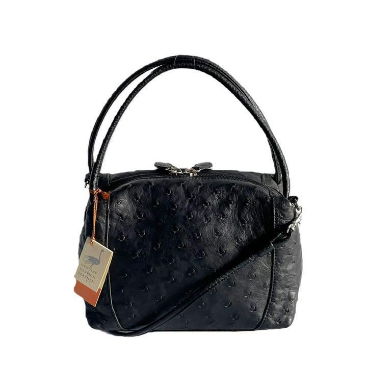 未使用タグ付き HALLMARK オーストリッチ ハンドバッグ - メルカリ 