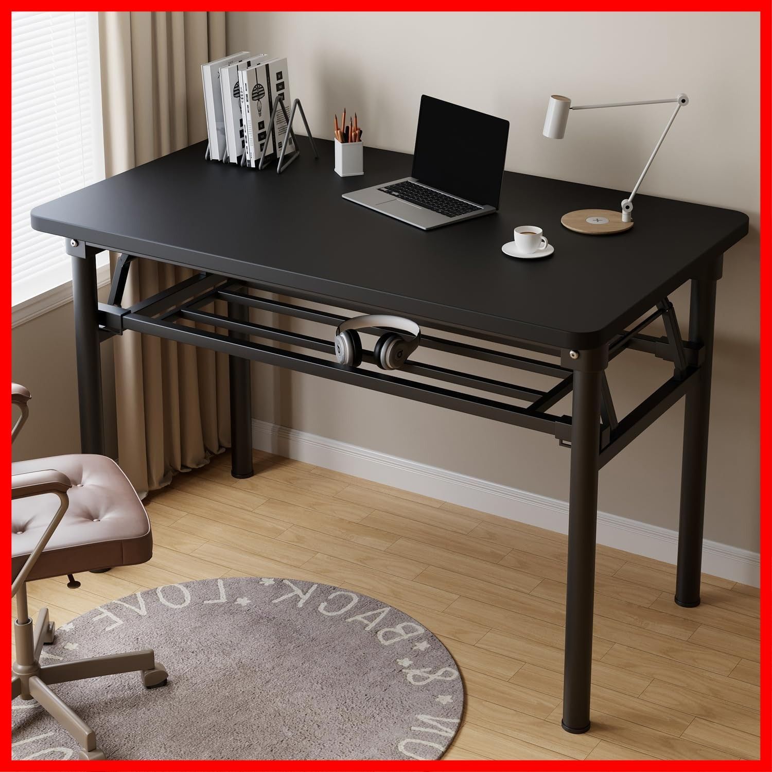 カウンターデスク｜横幅140cm｜ライトグレー｜薄塗りモルタル