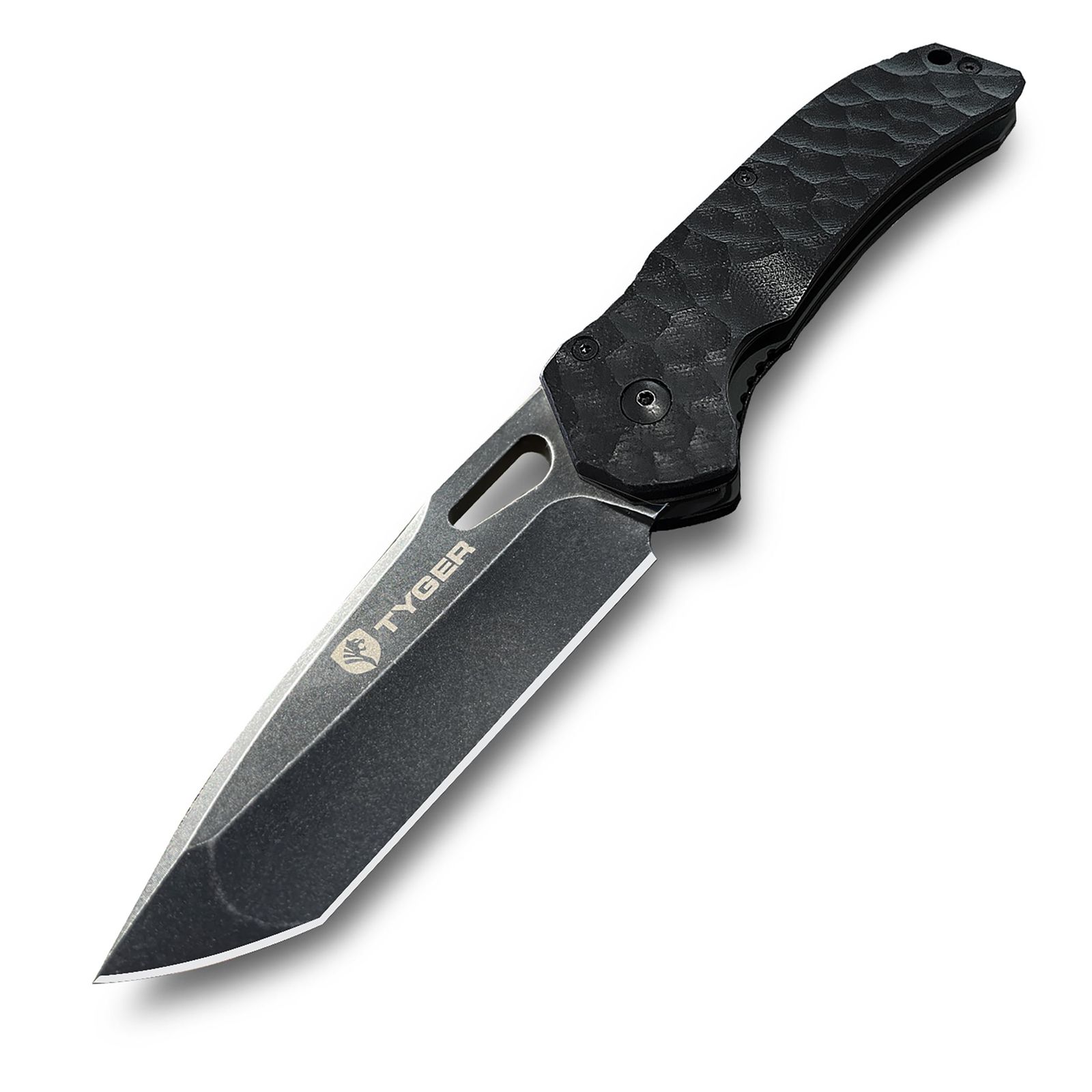 Tyger タイガー 日本語取扱説明書付 フォールディングナイフ TG-KF7A BLACK|BLACK