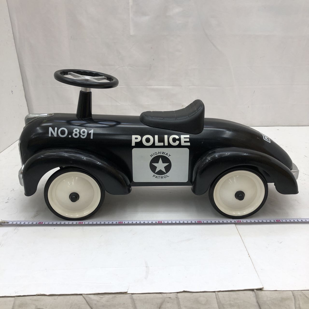 03w04005 ARTABURG アルタバーグ 足蹴り乗用玩具 中古 NO.891 POLICE パトカー ブリキ車 乗り物 インテリア - メルカリ