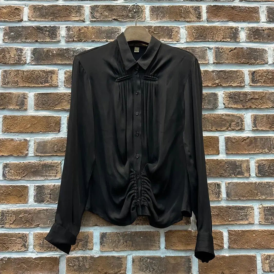John Galliano ゾーン ガリアーノ シャーリング ディテール ブラウス