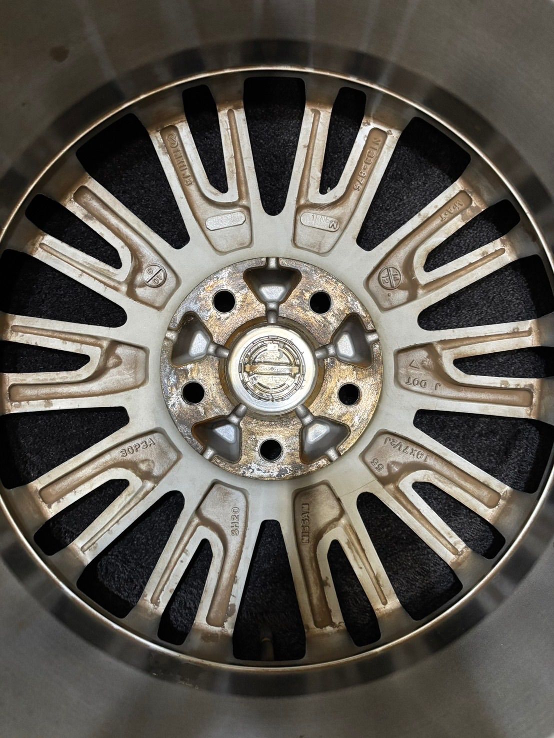 日産 E52 エルグランド 純正 18インチ 7.5J 55 114.3 5H アルミホイール 4本 C-K184 FFCRYSTALESIA_COM