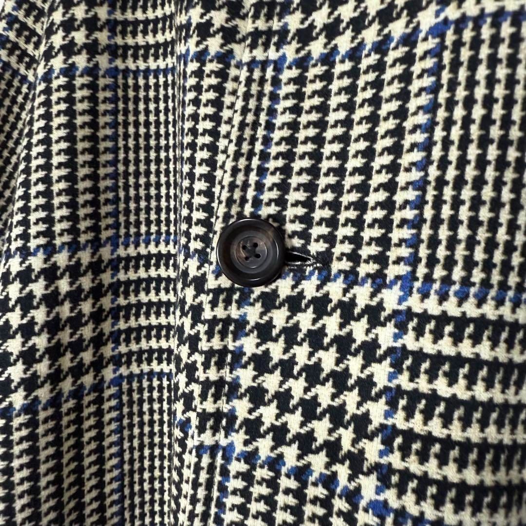 極美品 CIRCOLO1901 グレンチェック 定番ジャージー生地 ステンカラー