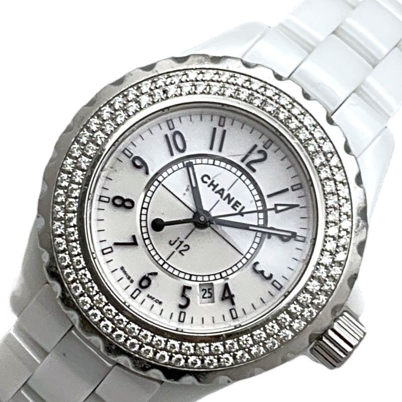 シャネル CHANEL J12 33mm ホワイト セラミック レディース 腕時計 ...