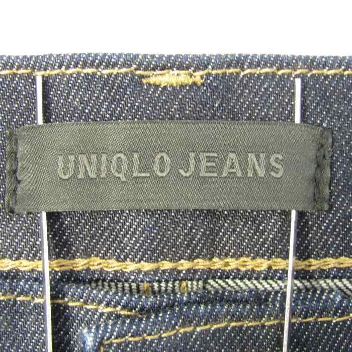 ユニクロ デニムパンツ ボトムス ジーンズ UNIQLO JEANS レディース 63.5サイズ ネイビー UNIQLO 【中古】