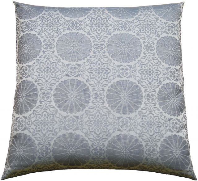 夏用 仏壇座布団 仏壇 仏前 法事 法要 和室 お盆 お寺さん用 座布団 国産 菊柄 麻混布 042 ブルー 67×68cm NEXPOTALLINN_EU