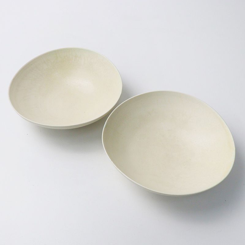 人気陶芸家商品 岡田直人 カフェオレボウル 18cm 2枚セット 人気陶芸家商品 岡田直人 カフェオレボウル 18cm 2枚セット