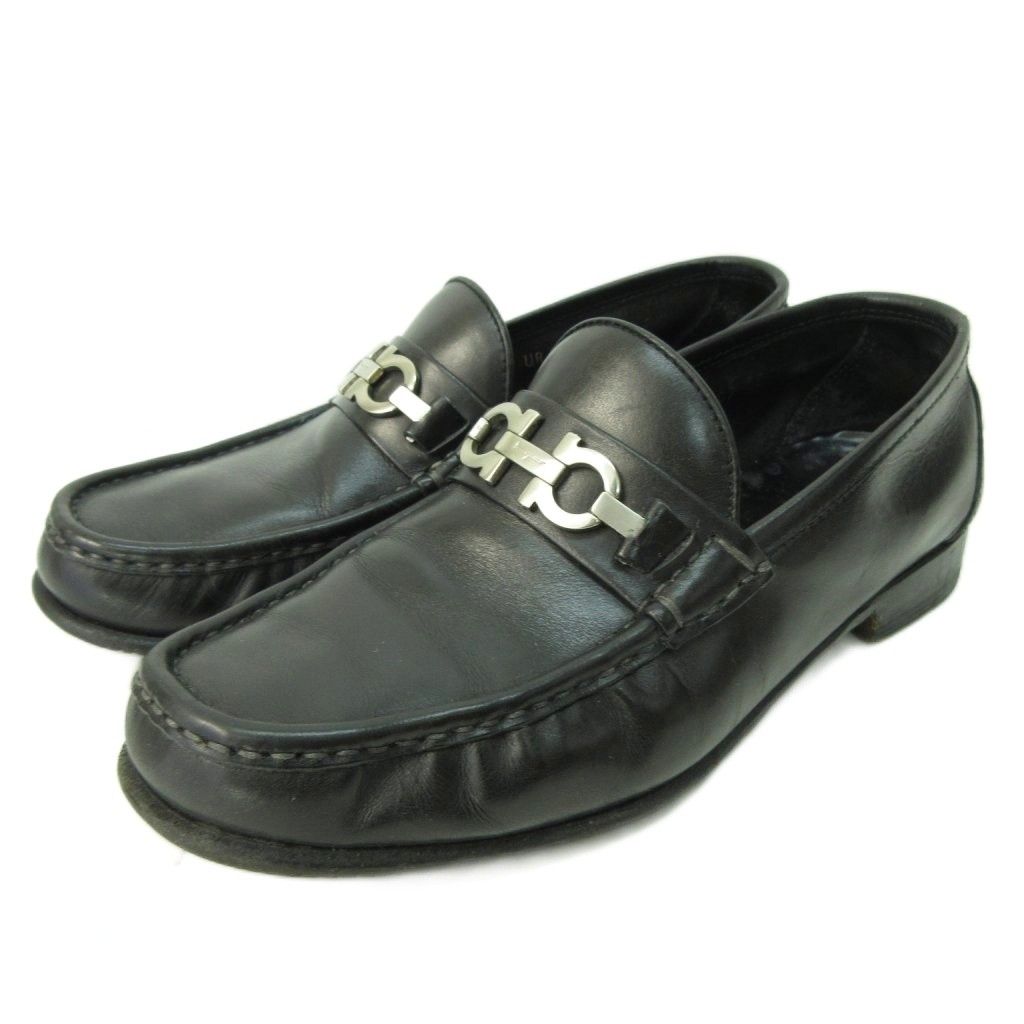 Ferragamo フェラガモ サルバトーレ フェラガモ 黒 ローファー 26.5cm