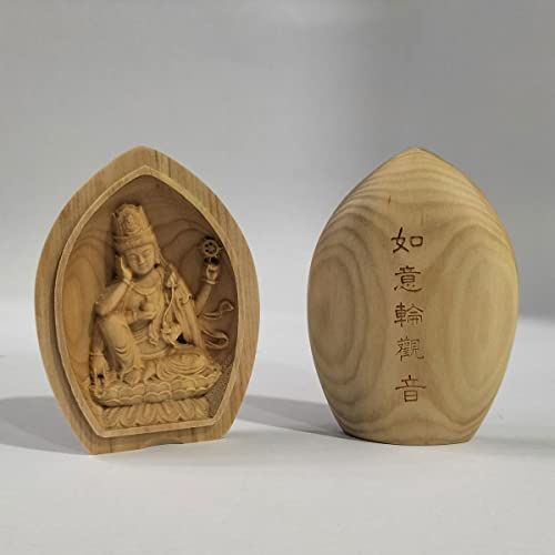安産成就の木彫りの彫刻 休ん