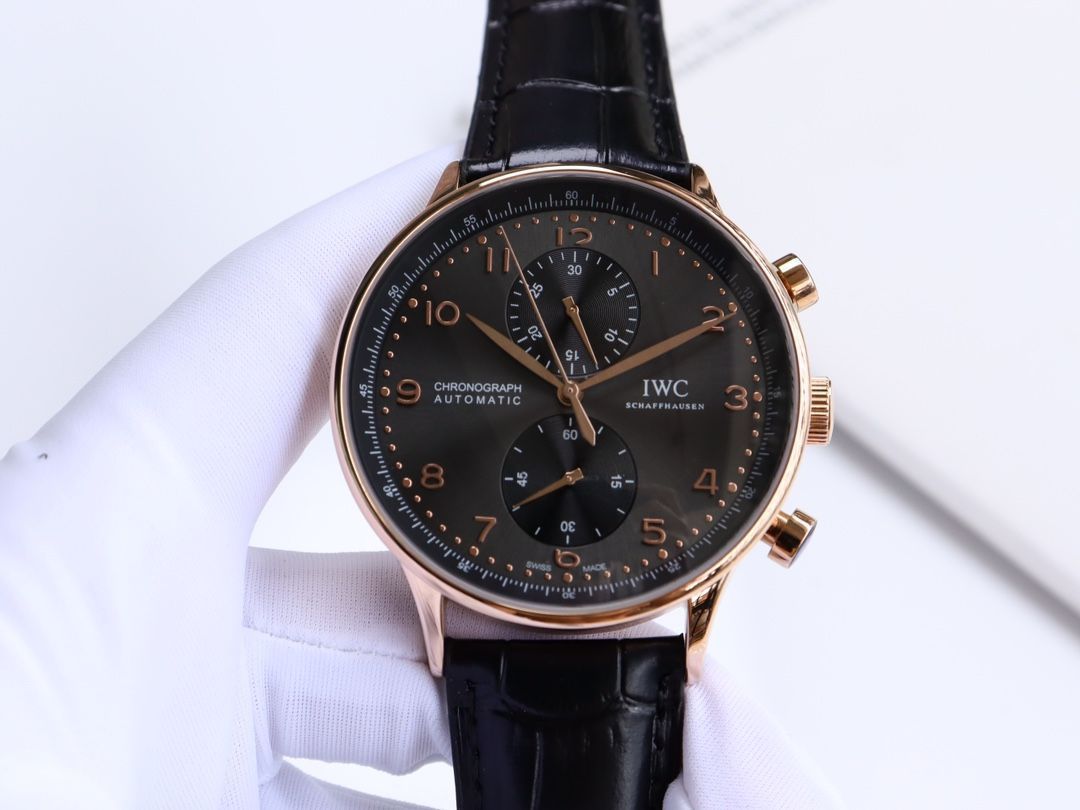 IWC ポートギーゼ メンズクロノグラフ - ケース カード 袋付き｜ ｜ -MM輸入1