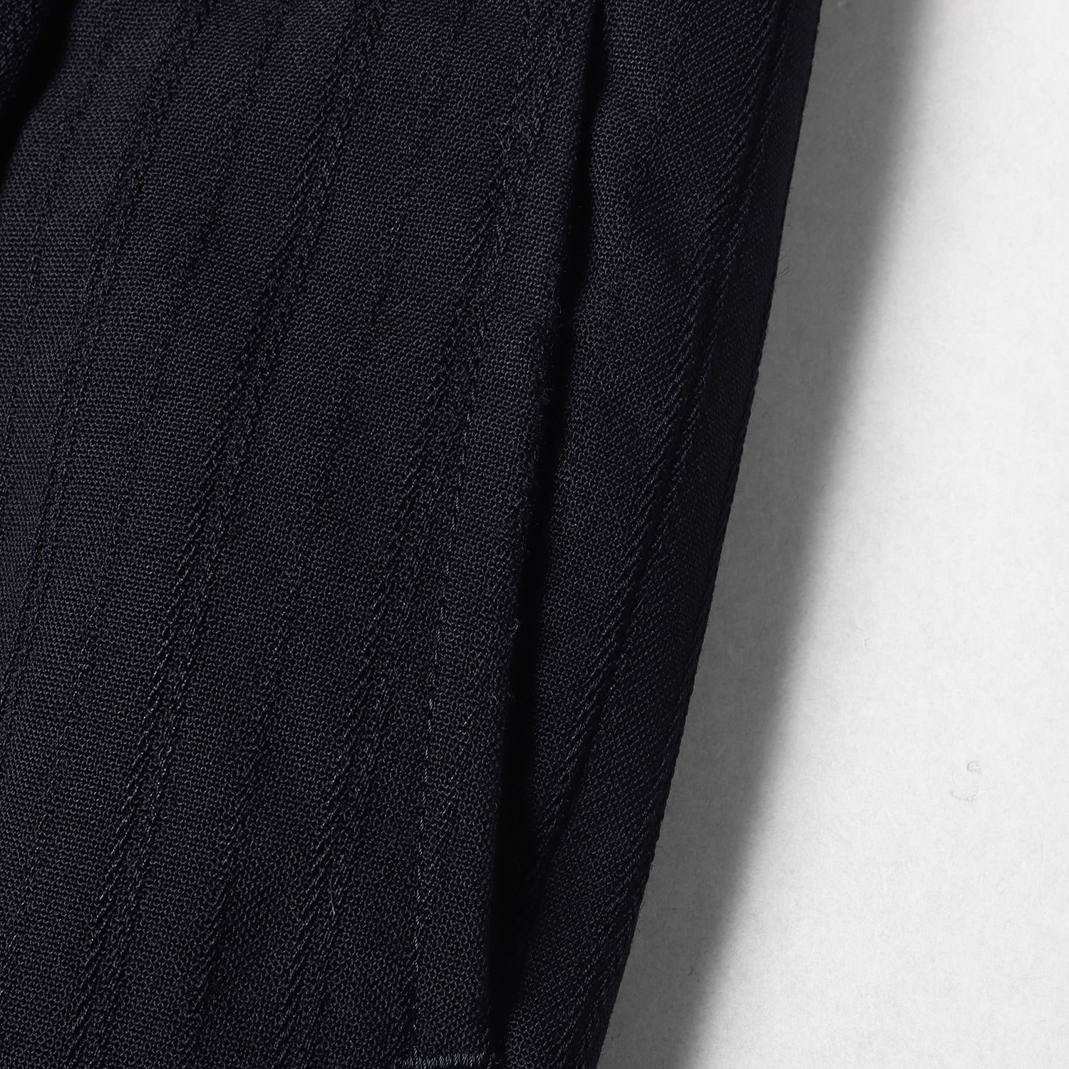 COMME des GARCONS コムデギャルソン パンツ サイズ:S ジャガード ストライプ ツータック ウール ワイド テーパード スラックス HP-10031 97SS トラウザー バギー HOMME 田中オム アーカイブ ネイビー 紺 日本製 ボトムス ズボン 【メンズ】【中古】 COMME des GARCONS コムデギャルソン パンツ サイズ:S ジャガード