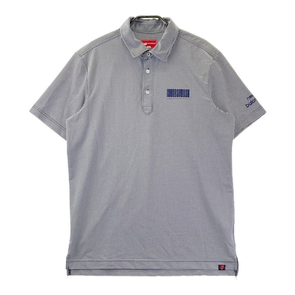 サイズ：6 NEW BALANCE GOLF ニューバランス  半袖ポロシャツ ボーダー柄 ネイビー系 [240101442600] ゴルフウェア メンズ ストスト サイズ：6 NEW BALANCE GOLF ニューバランス 半袖ポロシャツ