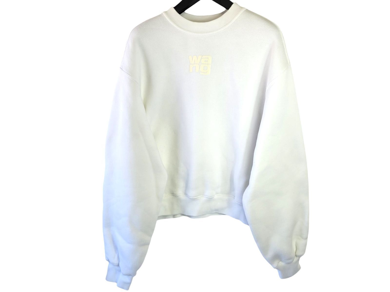 ALEXANDER WANG スウェット ホワイト alexander wang - 【ラスト1点】 CREWNECK SWEATSHIRT WITH