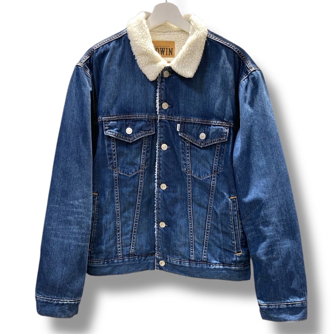 EDWIN ☆ いなたいダークインディゴ◎ デニムジャケット 色落ち風合い