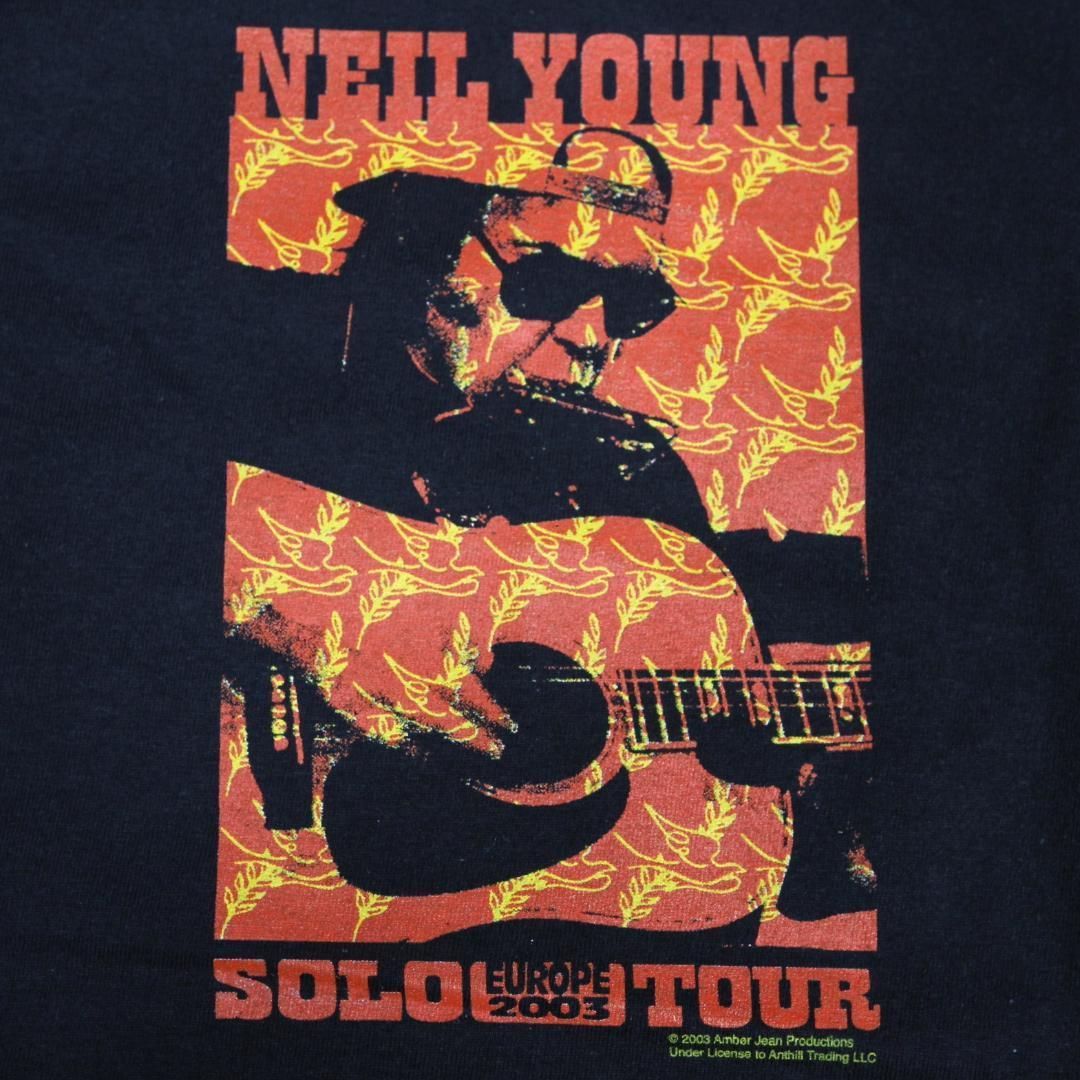 2XL】00s デッドストック NEIL YOUNG ニールヤング Tシャツ ヨーロッパ
