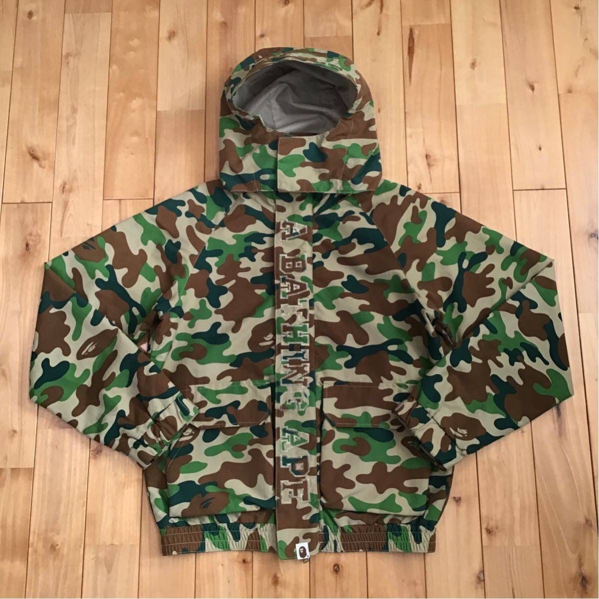 BAPE puzzle camo スノボジャケット ベイプ ape エイプ 迷彩 - メルカリ