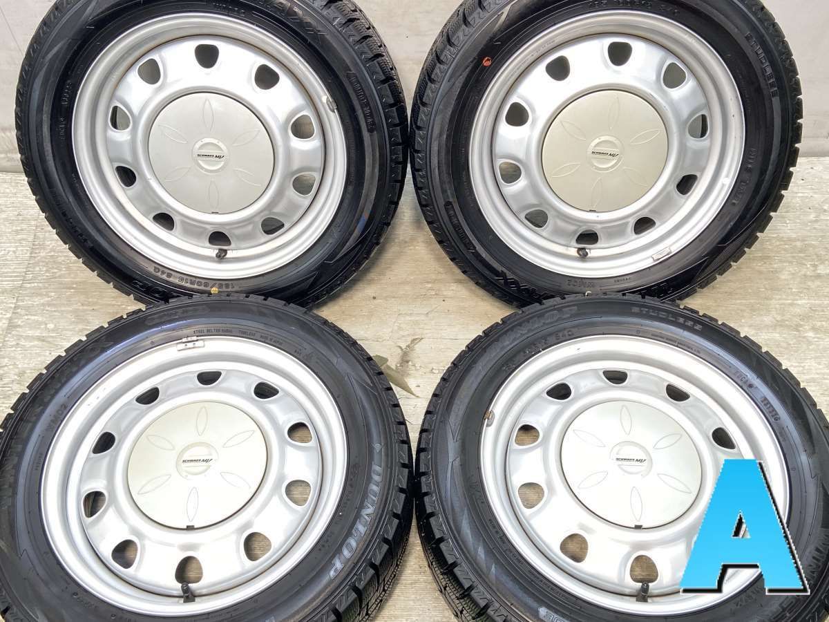 185/60R15 ダンロップ ウィンターマックス WM02 SCHWARZ 15x5.5 100 
