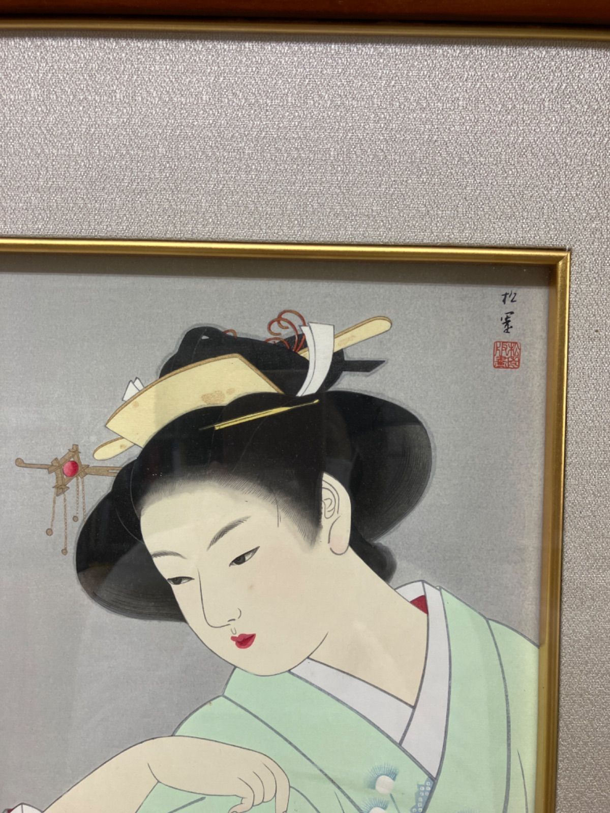 蛍 上村松園画 木版画 - 版画