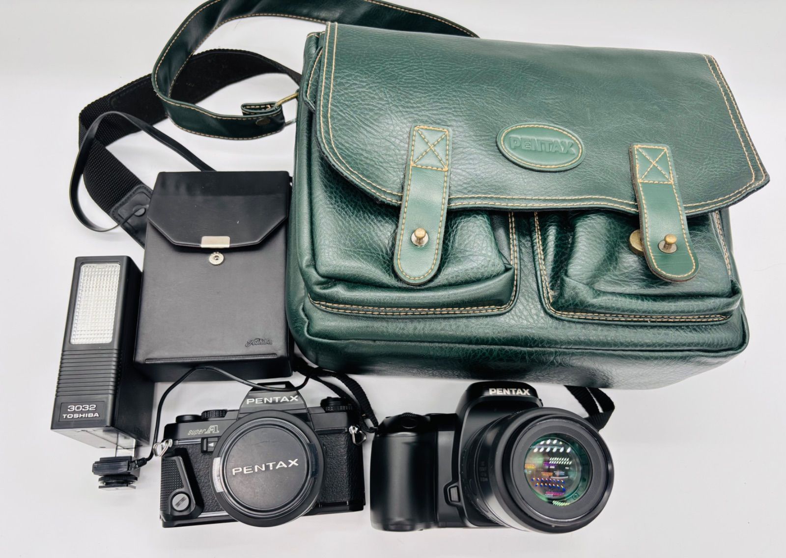 ⚠️動作未確認　アサヒ　ペンタックス　セット 📷【希少・動作未確認】PENTAX フィルムカメラ 3点セット +