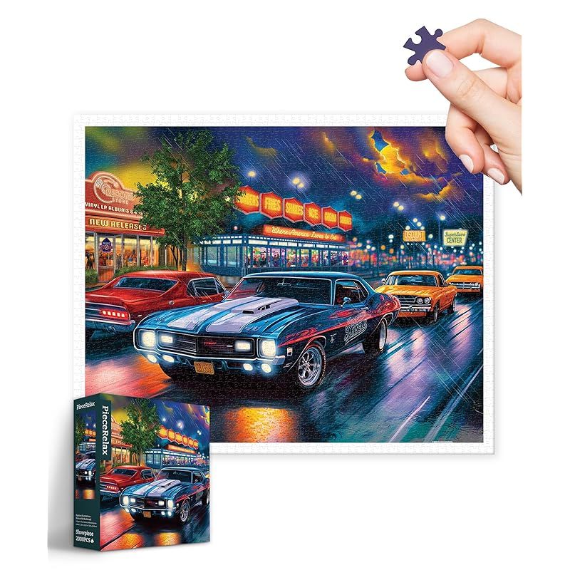 ピースリラックス(PieceRelax) 2000ピース プラ製ジグソーパズル【Bigelow Illustrations＿雨の並木道 】(59X73cm)大人向け難しい 破片なし カチっとハマる[H3443]