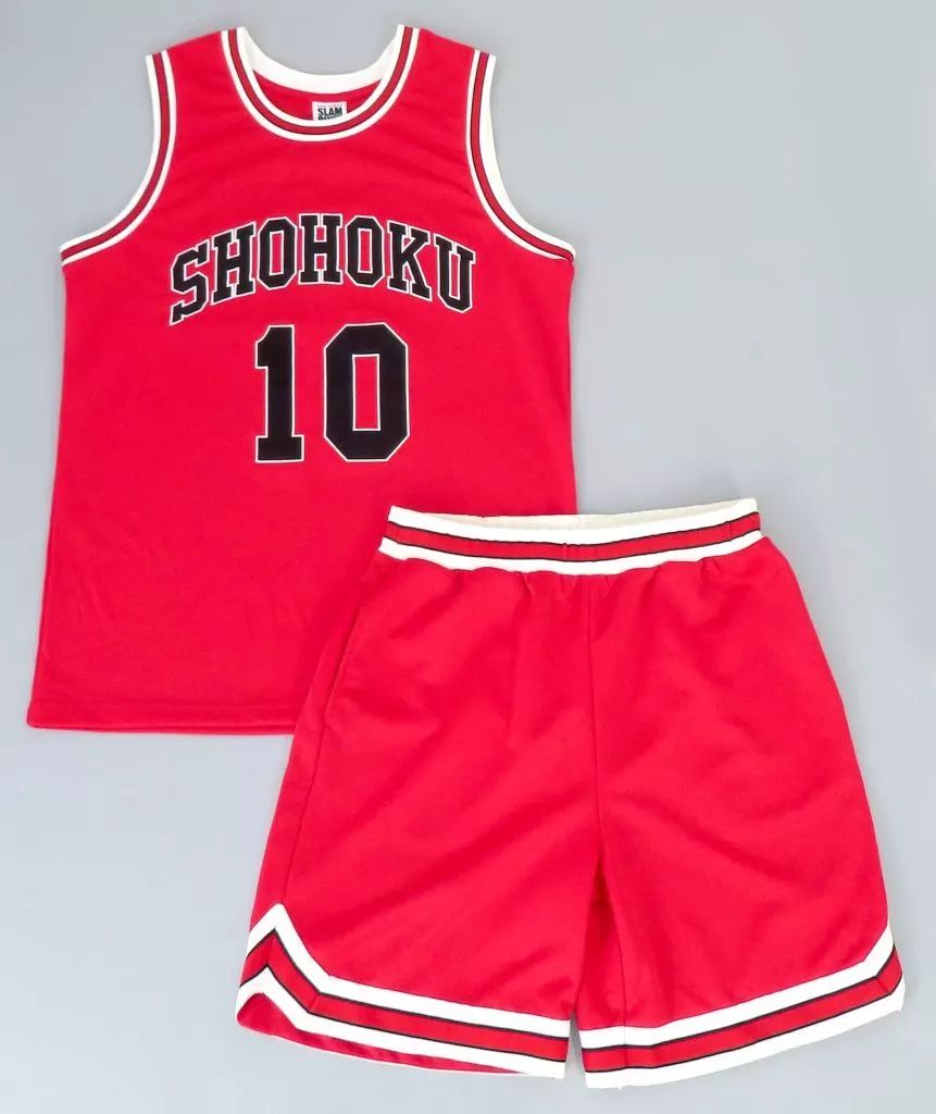 スラムダンク桜木花道 花道 衣装 1995-96年 湘北 ホーム 桜木花道 10番