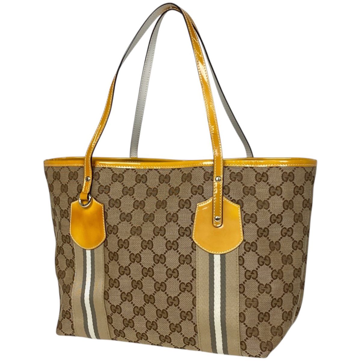 GUCCI GGキャンパスシェリーラインジョリートート