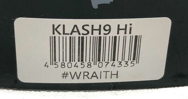 DRT/ディーアールティー KLASH9 Hi/クラッシュナイン/カラー：# WRAITH