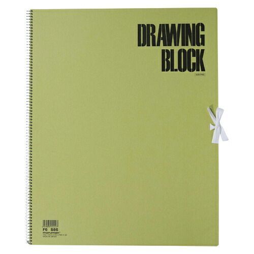 （まとめ） スケッチブック マルマン スケッチブック  S86 4979093000227 規格：Ｆ６判画用紙　厚口 1冊【×10セット】