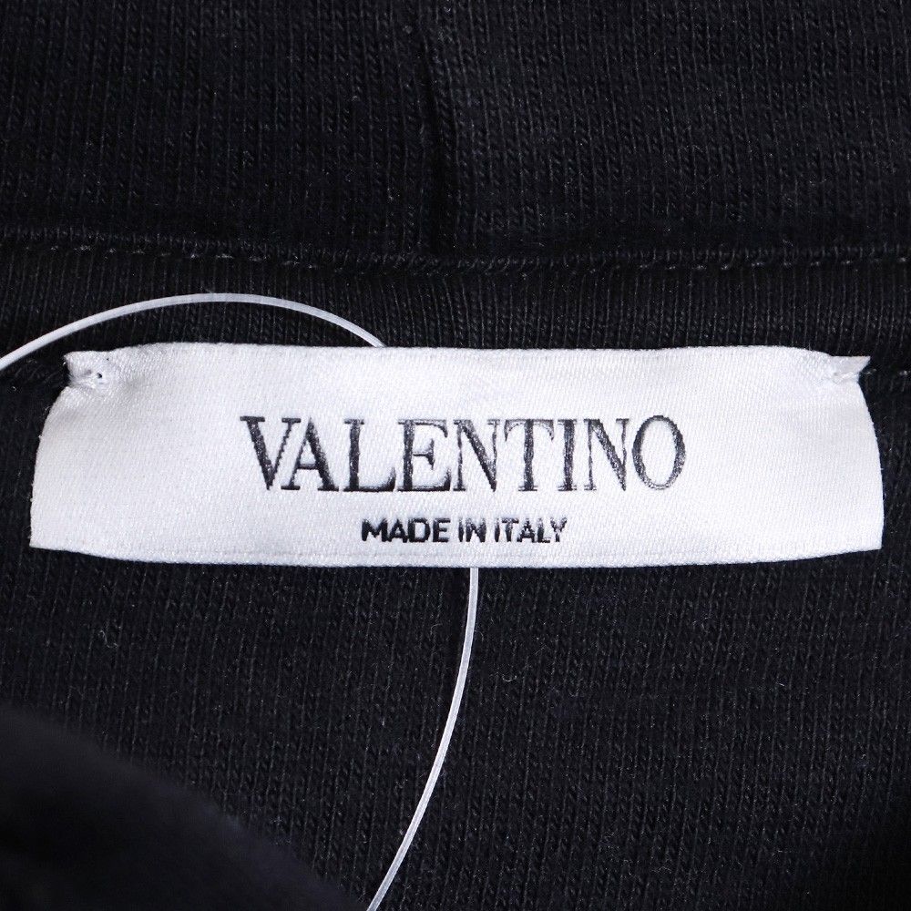 VALENTINO ダークブルーミング コットン スウェットシャツ パーカー L 